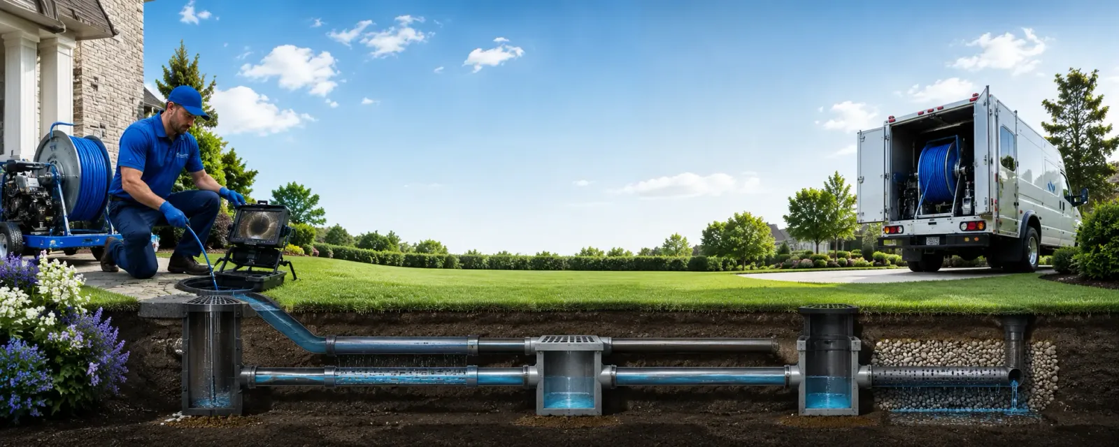 Outdoor drain cleaning information for Arcadia, KS